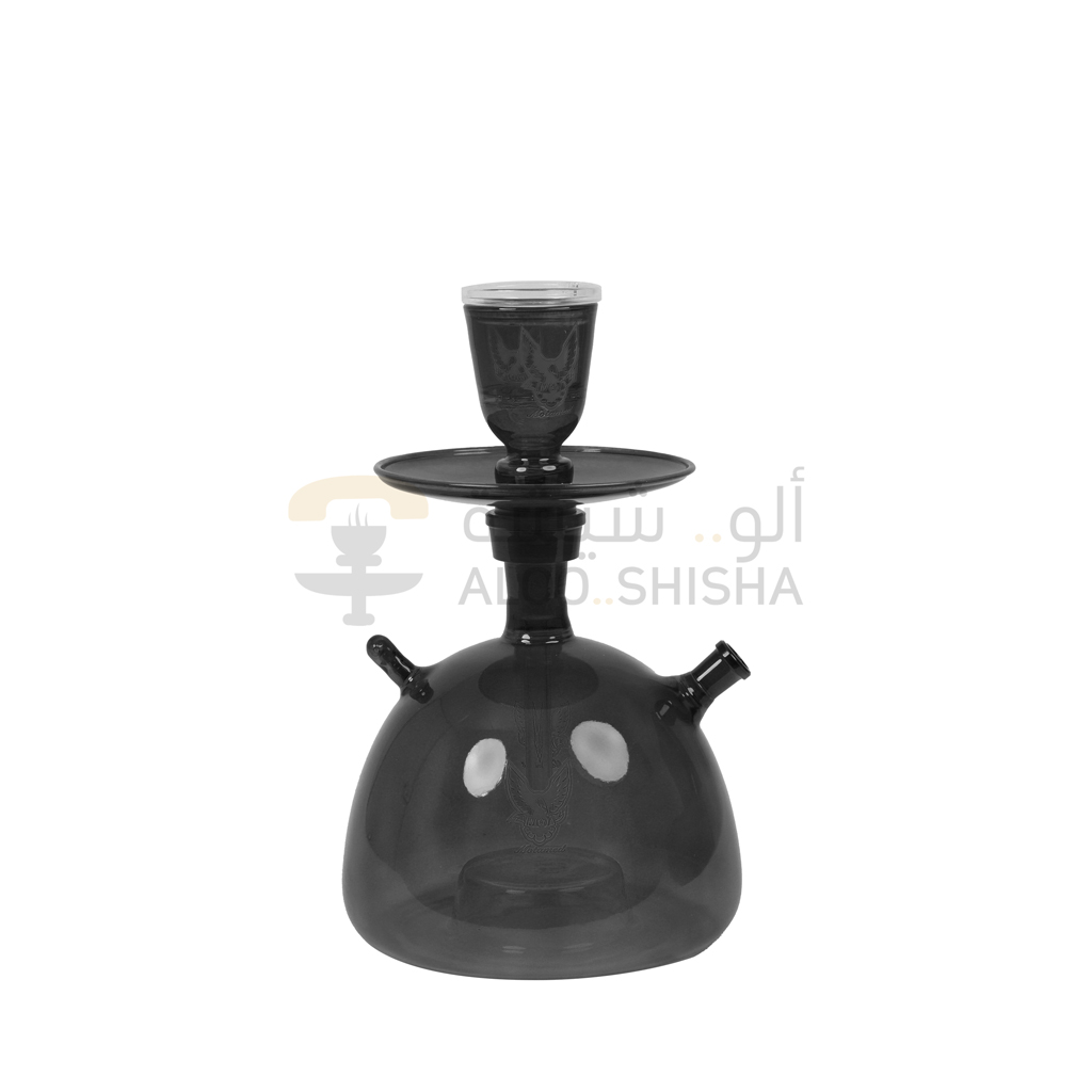 صورة شيشة رويال أسود بتصميم كلاسيكي وفخم، متاحة عبر متجر ألو شيشة في الكويت