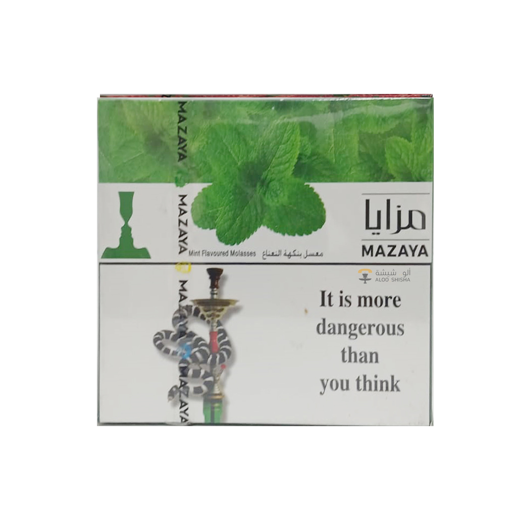 صورة معسل مزايا بنكهة النعناع الطبيعي، متاحة الآن عبر متجر ألو شيشة في الكويت